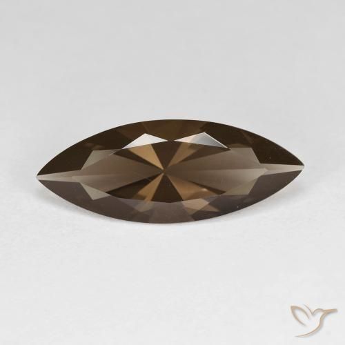 2.80ct Natural Umber Brown Quartzo Fumê, Marquesa, VVS