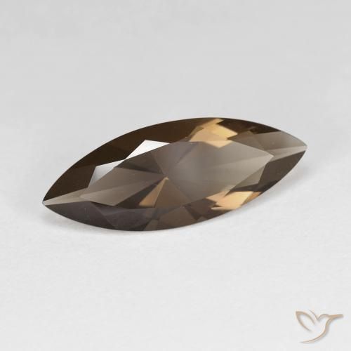 Quartzo Fumê Umber Brown Natural 2.80ct, Marquesa, VVS