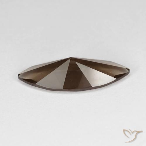 Quartzo Fumê Umber Brown Natural 2.80ct, Marquesa, VVS
