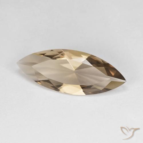 Quartzo Fumê madeira marrom Natural 2.67ct, Marquesa, VVS