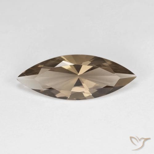 2.57ct Natural Marrom Quente Quartzo Fumê, Marquesa, VVS