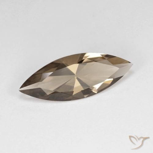 Quartzo Fumê Marrom Quente Natural 2.57ct, Marquesa, VVS