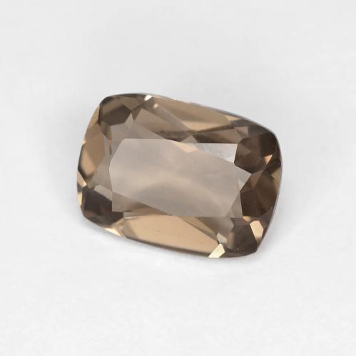 Quartzo Fumê Hickory Brown Natural 1.12ct, Almofada cortada, VVS