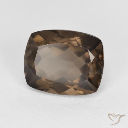 Quartzo Fumê Chocolate marrom Natural 3.06ct, Almofada, VS