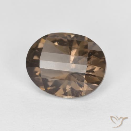 2.47ct Natural Moca claro Quartzo Fumê, oval, VS