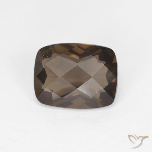 1.93ct Natural Marrom Quartzo Fumê, Almofada, VVS-VS