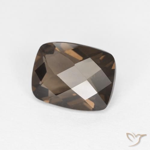 Quartzo Fumê Marrom Natural 1.93ct, Almofada, VVS-VS