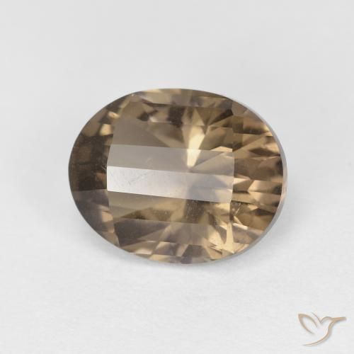 Quartzo Fumê Medium Light-Brown Natural 2.66ct, oval, VS