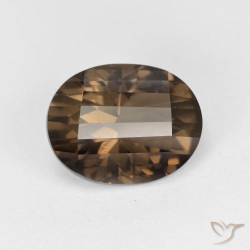 2.54ct Natural Castanho médio Quartzo Fumê, oval, VS