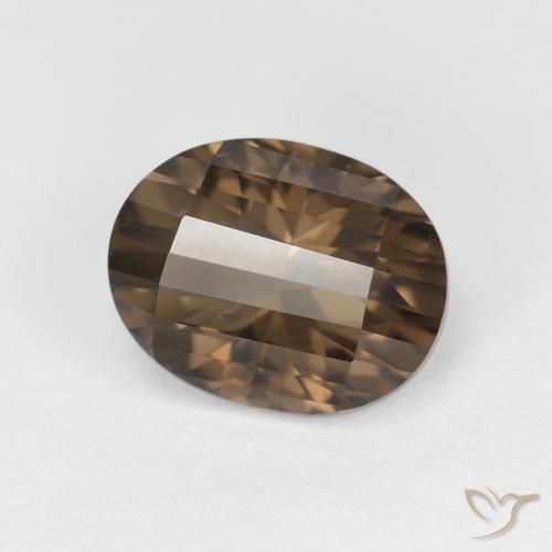Quartzo Fumê Castanho médio Natural 2.54ct, oval, VS
