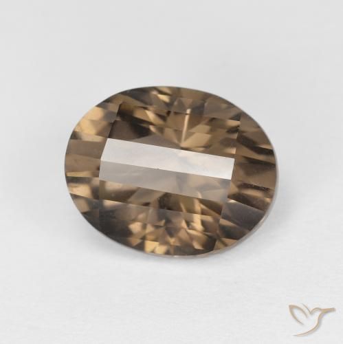2.61ct Natural Medium Light-Brown Quartzo Fumê, oval, VS