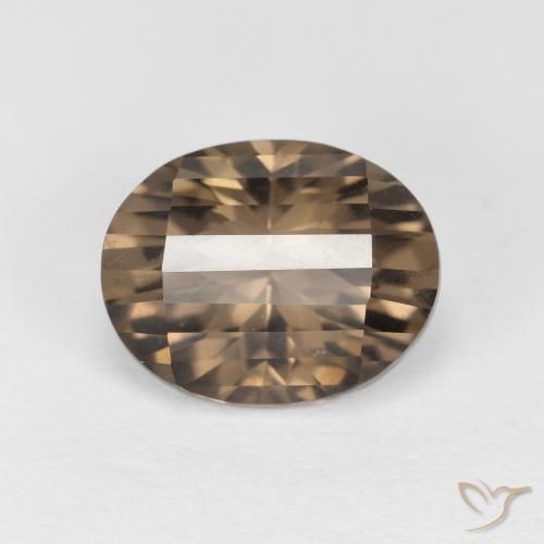 Quartzo Fumê Medium Light-Brown Natural 2.61ct, oval, VS