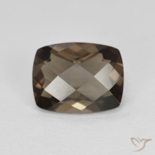 1.97ct Natural Castanho médio Quartzo Fumê, Almofada, VVS