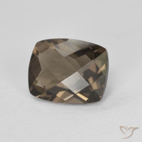 Quartzo Fumê Castanho médio Natural 1.97ct, Almofada, VVS