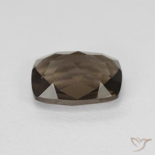 Quartzo Fumê Castanho médio Natural 1.97ct, Almofada, VVS