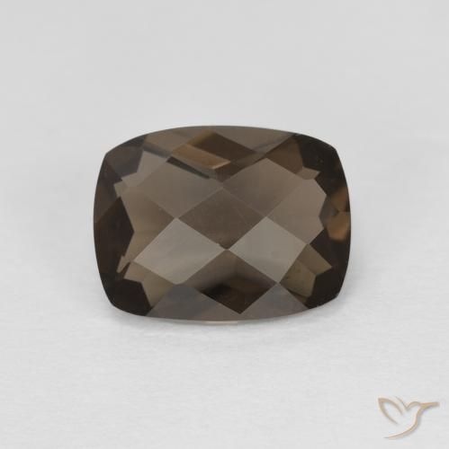 1.89ct Natural Umber Brown Quartzo Fumê, Almofada, VVS