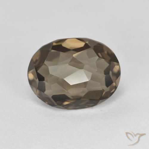 2.74ct Natural madeira marrom Quartzo Fumê, oval, VVS