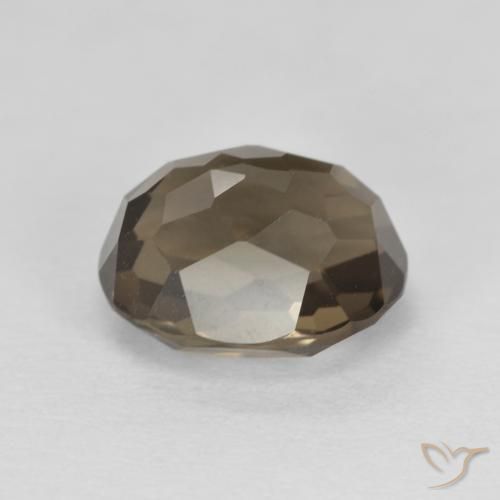 Quartzo Fumê madeira marrom Natural 2.74ct, oval, VVS