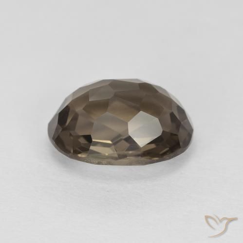Quartzo Fumê Marrom claro Natural 2.21ct, oval, VVS