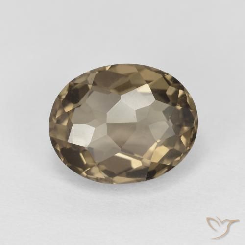 2.23ct Natural marrom neutro Quartzo Fumê, oval, VVS