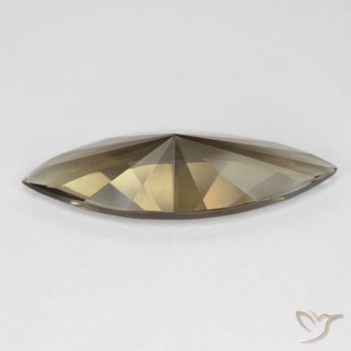 Quartzo Fumê madeira marrom Natural 6.22ct, Marquesa, VVS