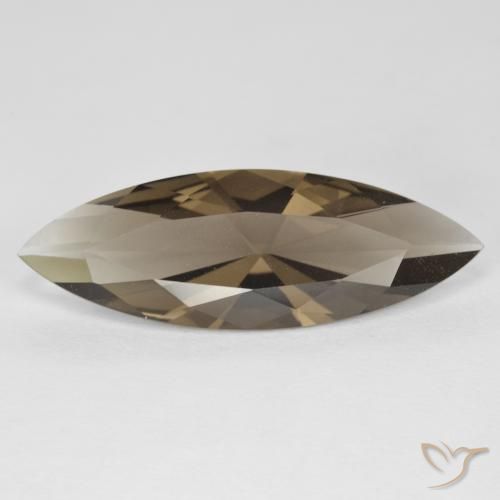 6.36ct Natural Medium Light-Brown Quartzo Fumê, Marquesa, VVS
