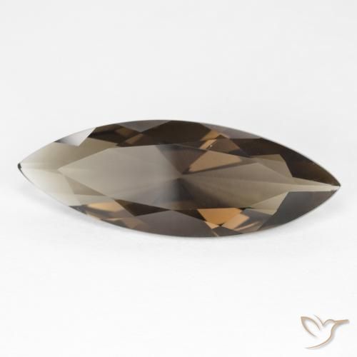 Quartzo Fumê Medium Light-Brown Natural 6.35ct, Marquesa, VVS