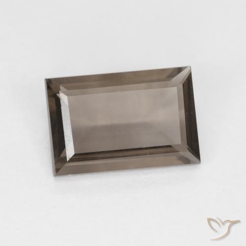 1.44ct Natural Hickory Brown Quartzo Fumê, baguete, VVS