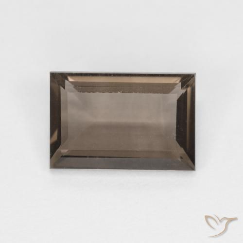Quartzo Fumê Hickory Brown Natural 1.44ct, baguete, VVS