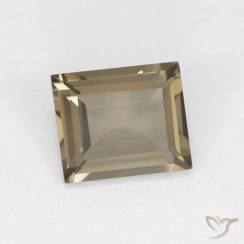 Quartzo Fumê Medium Light-Brown Natural 0.92ct, baguete, VVS