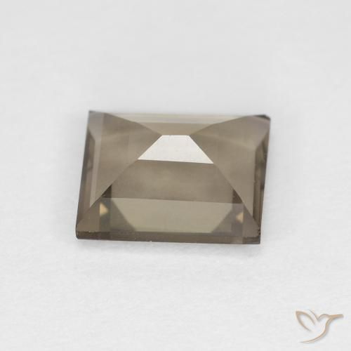 Quartzo Fumê Medium Light-Brown Natural 0.92ct, baguete, VVS