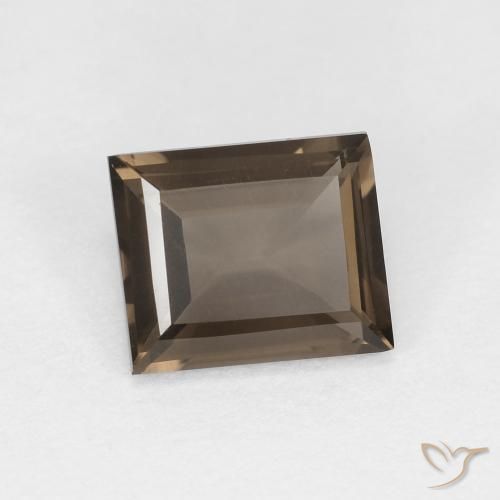 Quartzo Fumê Castanho Nogueira Natural 0.85ct, baguete, VVS