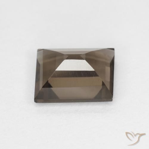 Quartzo Fumê Castanho Nogueira Natural 0.85ct, baguete, VVS