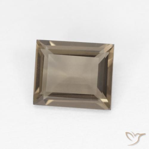 Quartzo Fumê Marrom Umber Claro Natural 0.85ct, baguete, VVS