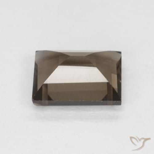 Quartzo Fumê Medium Dark-Brown Natural 0.86ct, baguete, VVS