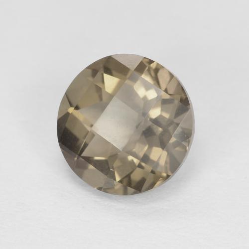 Quartzo Fumê Medium Light-Brown Natural 1.22ct, Redondo, VVS
