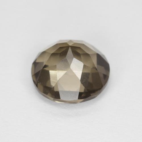 Quartzo Fumê Medium Light-Brown Natural 1.22ct, Redondo, VVS
