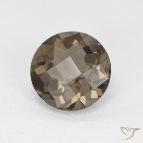 Quartzo Fumê Castanho médio Natural 1.13ct, Redondo, VVS
