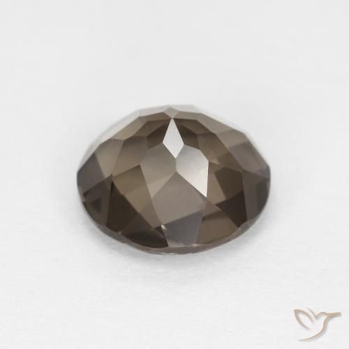Quartzo Fumê Castanho médio Natural 1.13ct, Redondo, VVS
