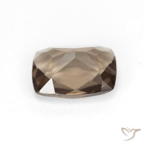 Quartzo Fumê Medium Light-Brown Natural 1.82ct, Almofada, VVS