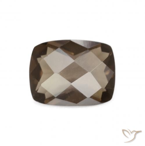 1.89ct Natural Hickory Brown Quartzo Fumê, Almofada, VVS