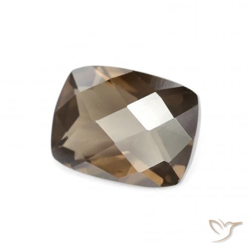 Quartzo Fumê Hickory Brown Natural 1.89ct, Almofada, VVS