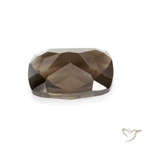 Quartzo Fumê Marrom Quente Natural 1.96ct, Almofada, VVS