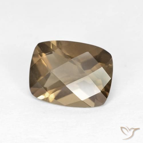 Quartzo Fumê Marrom Quente Natural 1.75ct, Almofada, VVS