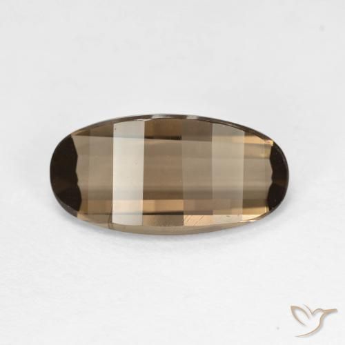 2.73ct Natural Marrom claro Quartzo Fumê, oval, VVS