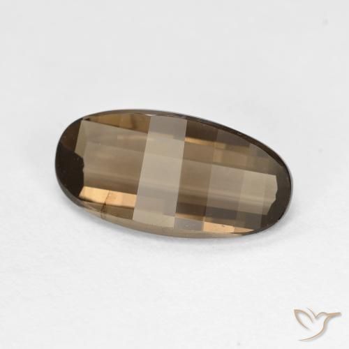 Quartzo Fumê Marrom claro Natural 2.73ct, oval, VVS