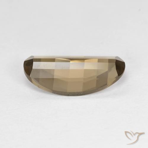 Quartzo Fumê Moca claro Natural 2.42ct, oval, VVS