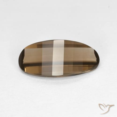 2.06ct Natural Moca claro Quartzo Fumê, oval, VVS