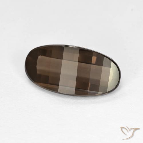 2.85ct Natural Castanho médio Quartzo Fumê, oval, VVS