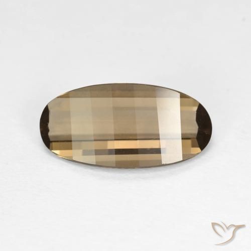 2.28ct Natural Moca claro Quartzo Fumê, oval, VVS